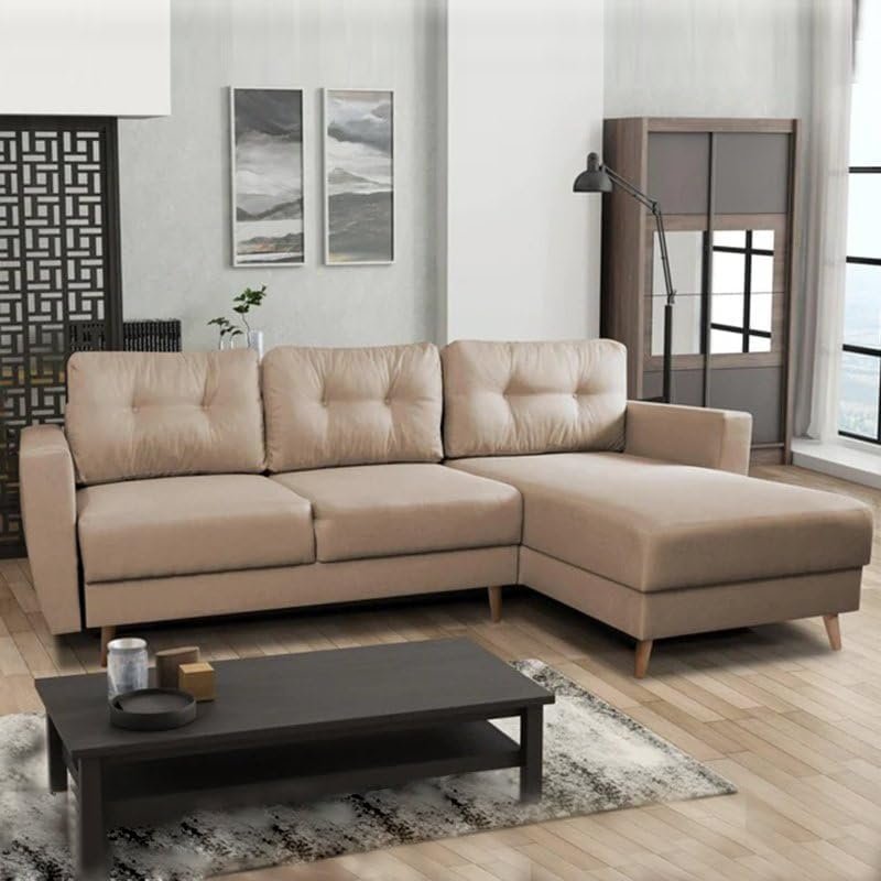 4-Seater Corner Sectional Sofa - Customizable Sectional Sofa for Living Room, Premium Upholstery, L-Shape Design - Image 3