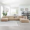 Eleanor 4-Seater U-Shape Velvet Sofa - Customizable Sectional Sofa for Living Room, Premium Upholstery, L-Shape Design