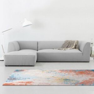 Crown 3 Seater L-Shape Velvet Sofa - Customizable Sectional Sofa for Living Room, Premium Upholstery, L-Shape Design