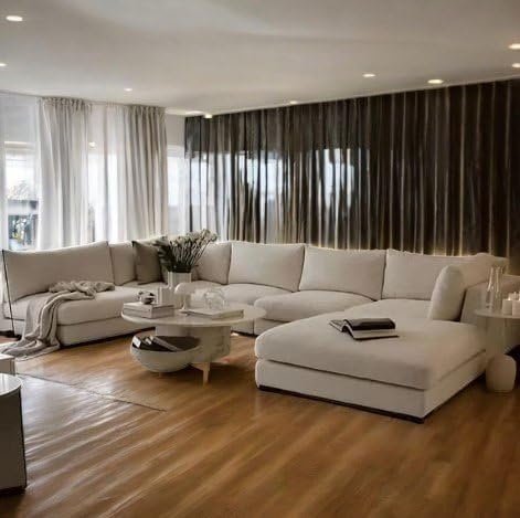 Empress 6-Seater Fabric U Shape Sofa - Customizable Sectional Sofa for Living Room, Premium Upholstery, L-Shape Design - Image 2