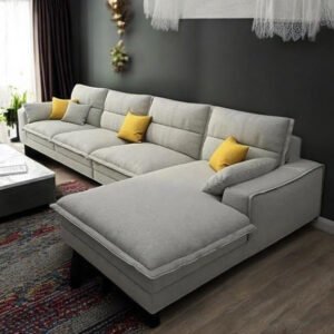 Alpha L Shape Sectional Sofa - Customizable Sectional Sofa for Living Room, Premium Upholstery, L-Shape Design