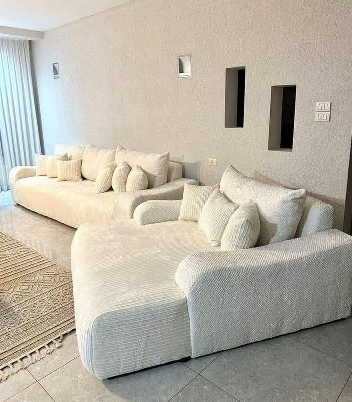 Elysian Super Comfy 3-Seater Sofa with Cinema long Cozy Sofa - Customizable Sectional Sofa for Living Room, Premium Upholstery, L-Shape Design