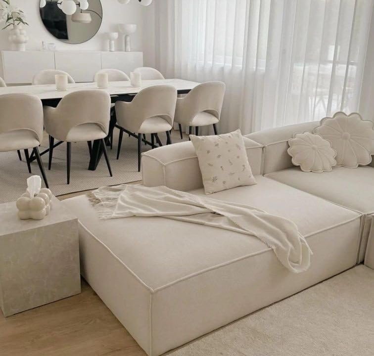 Empress L-Shape Sectional Sofa - Customizable Sectional Sofa for Living Room, Premium Upholstery, L-Shape Design - Image 2