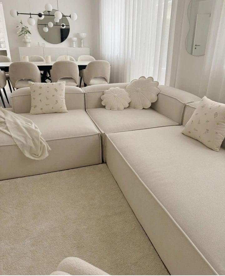 Empress L-Shape Sectional Sofa - Customizable Sectional Sofa for Living Room, Premium Upholstery, L-Shape Design - Image 4