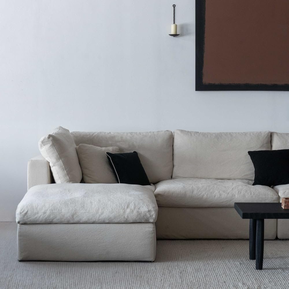 Cloud Heavenly Feather Sofa-Modular - Customizable Sectional Sofa for Living Room, Premium Upholstery, L-Shape Design - Image 2