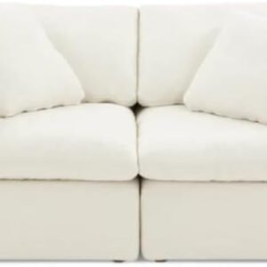 Cloud Feather Sofa 2-Seater - Customizable Sectional Sofa for Living Room, Premium Upholstery, L-Shape Design
