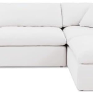 Feather Cloud Comfy Sofa - Waterproof Fabric - Customizable Sectional Sofa for Living Room, Premium Upholstery, L-Shape Design