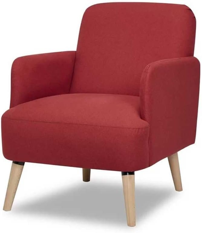 Occasional Linen Upholstered Armchair - Stylish Upholstered Accent Chair, Custom Design for Living Room or Office - Image 2