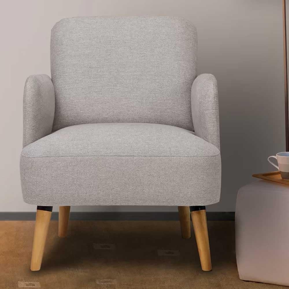 Occasional Linen Upholstered Armchair - Stylish Upholstered Accent Chair, Custom Design for Living Room or Office - Image 6