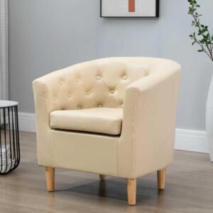 Kustom Deco Tub Chair - Stylish Upholstered Accent Chair, Custom Design for Living Room or Office
