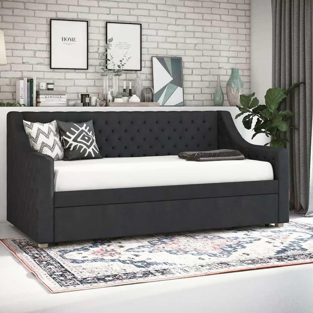 Upholstered Single Daybed - Versatile Upholstered Daybed, Perfect for Lounging or Guest Rooms