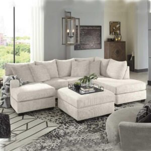 5-Piece Large Upholstered Corner Sofa - Customizable Sectional Sofa for Living Room, Premium Upholstery, L-Shape Design