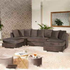 Kustom Deco Upholstered Sectional Sofa - Customizable Sectional Sofa for Living Room, Premium Upholstery, L-Shape Design