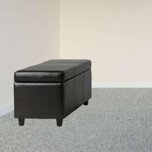 Contemporary Rectangle Ottoman - Upholstered Ottoman or Bench, Multi-Purpose Seating for Living Room or Bedroom