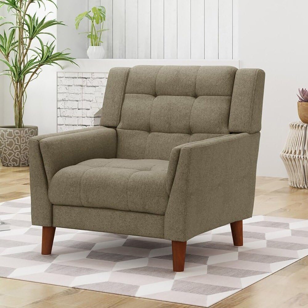 Davidas Wide Tufted Armchair - Stylish Upholstered Accent Chair, Custom Design for Living Room or Office - Image 8