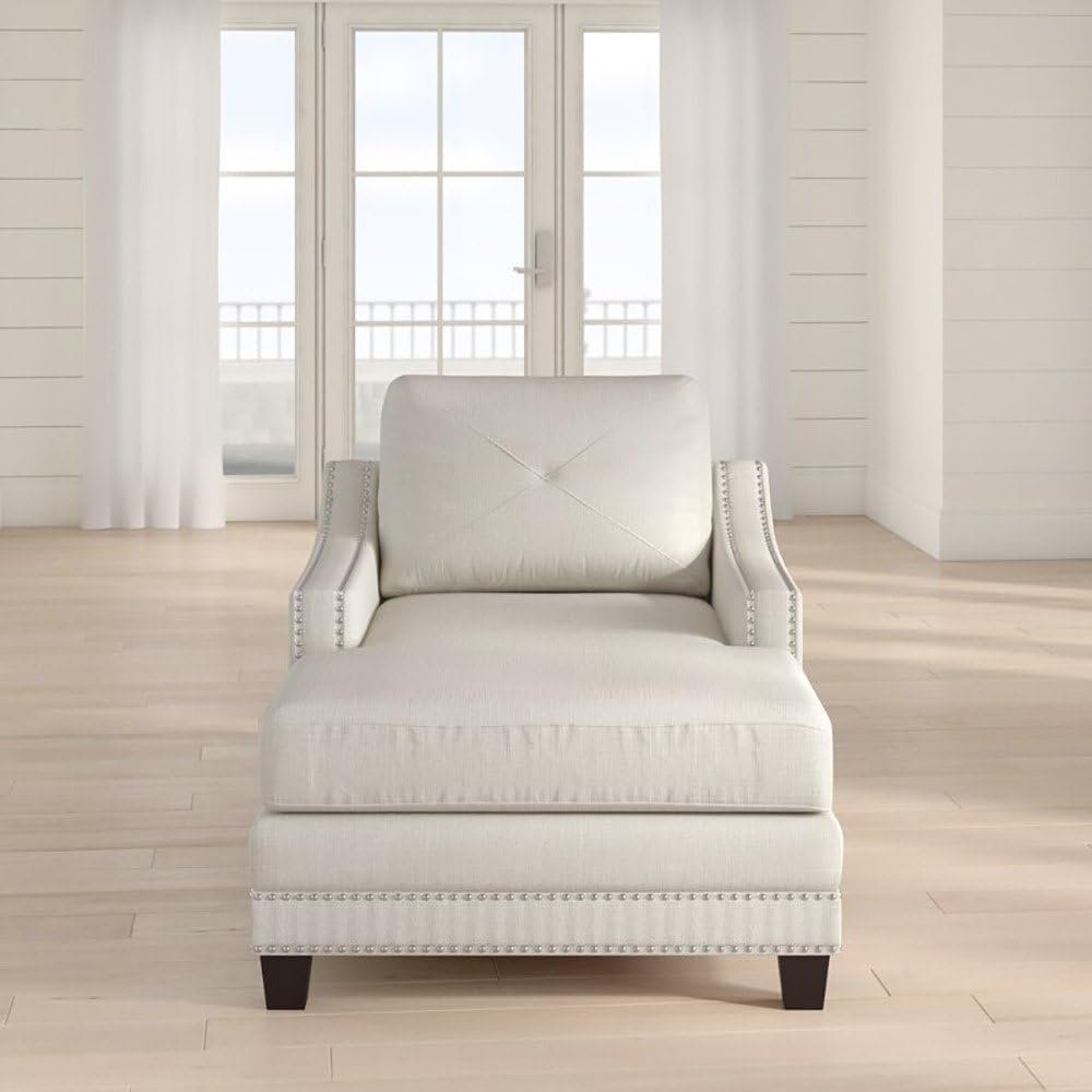 Two Arms Chaise Lounge - Elegant Upholstered Chaise Lounge Chair, Custom Design for Living or Bedroom - Image 6