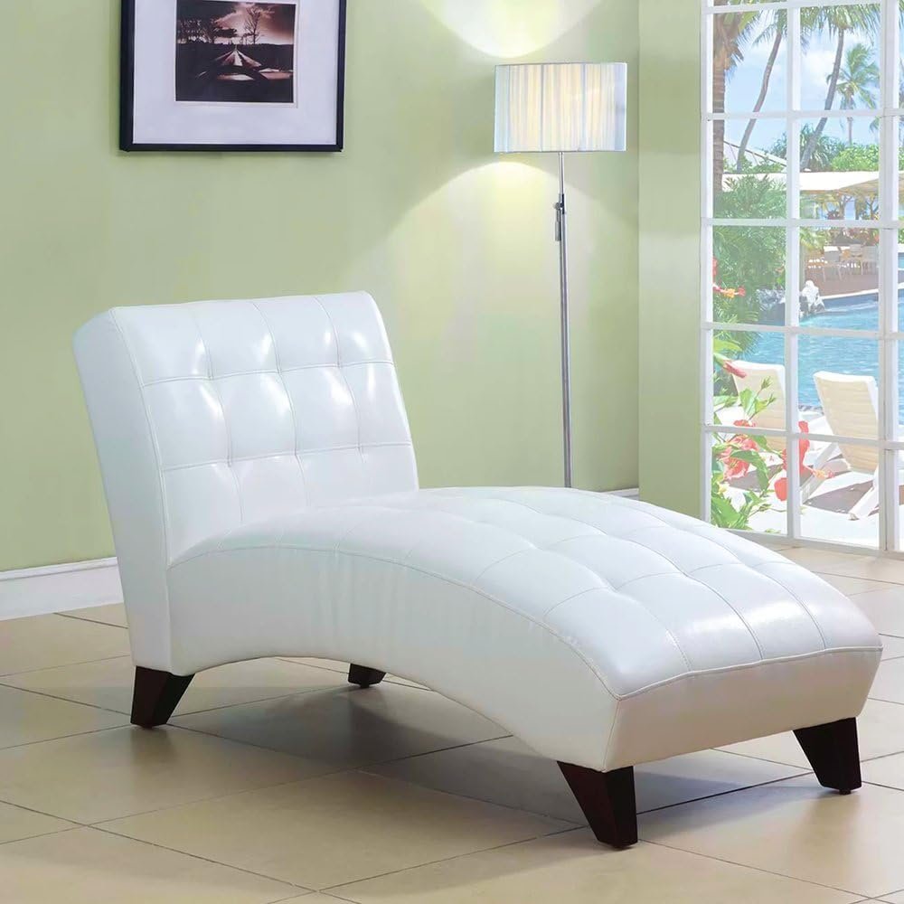 Anna Upholstered Chaise Lounge - Elegant Upholstered Chaise Lounge Chair, Custom Design for Living or Bedroom
