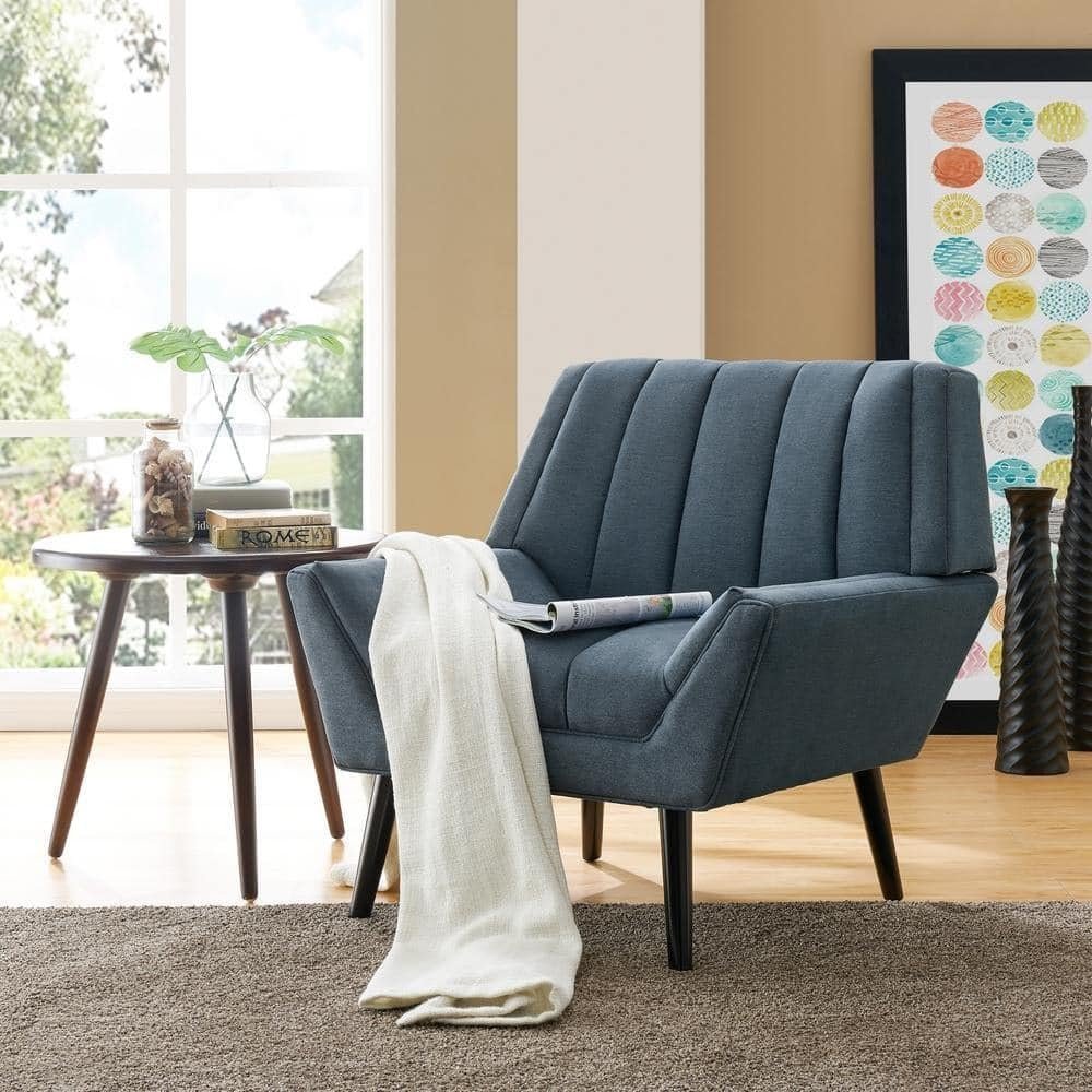 Houston Mid-century Modern Arm Chair - Stylish Upholstered Accent Chair, Custom Design for Living Room or Office