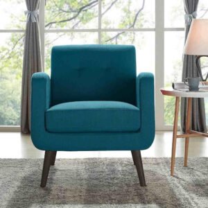 Carson Carrington Prato Modern Arm Chair - Stylish Upholstered Accent Chair, Custom Design for Living Room or Office