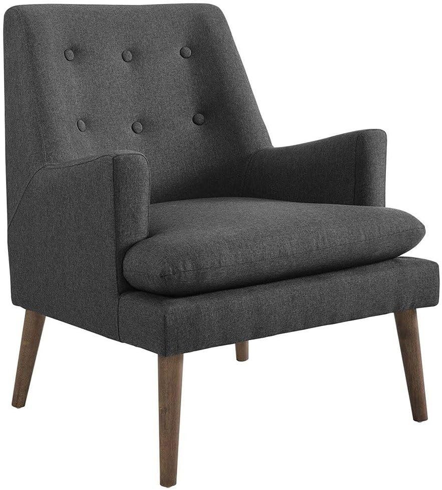 Leisure Upholstered Lounge Chair in Beige - Stylish Upholstered Accent Chair, Custom Design for Living Room or Office - Image 5