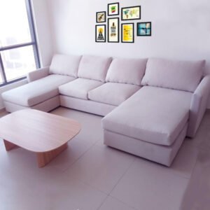 3-Piece Double Chaise Sectional Sofa - Customizable Sectional Sofa for Living Room, Premium Upholstery, L-Shape Design