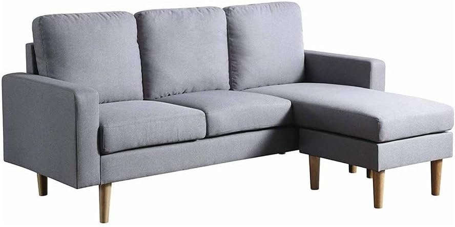 Jasper Grey Sectional Sofa - Customizable Sectional Sofa for Living Room, Premium Upholstery, L-Shape Design - Image 5