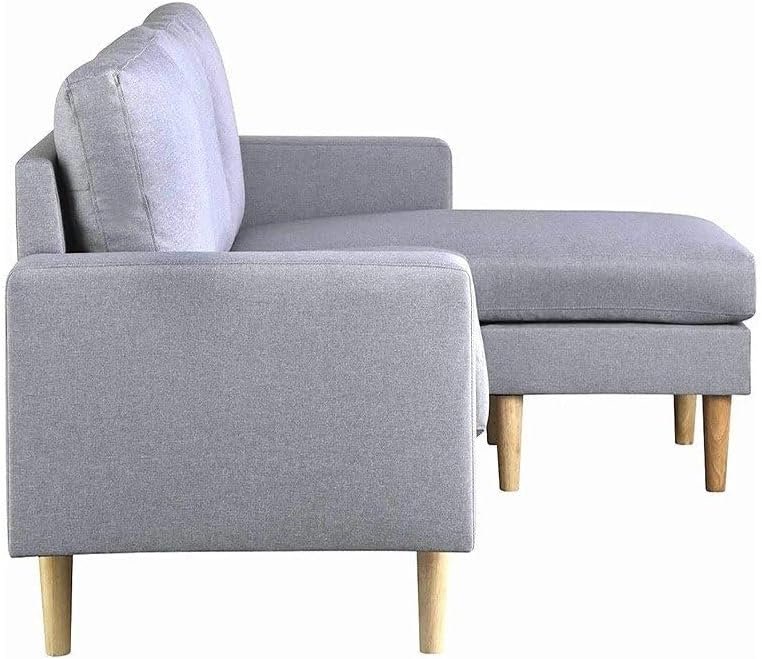 Jasper Grey Sectional Sofa - Customizable Sectional Sofa for Living Room, Premium Upholstery, L-Shape Design - Image 6