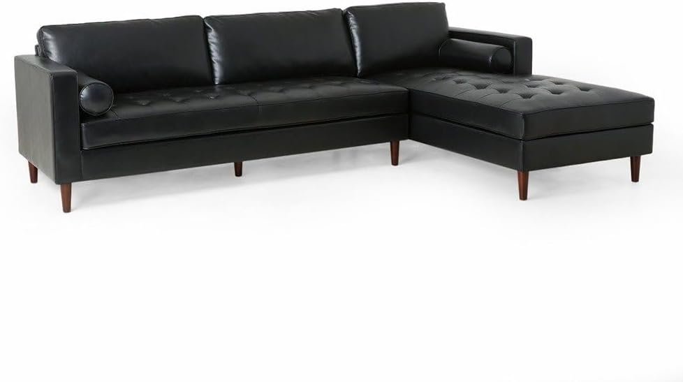 Contemporary Tufted Upholstered Chaise Sectional L-Shape Sofa - Customizable Sectional Sofa for Living Room, Premium Upholstery, L-Shape Design - Image 8