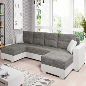 Gambia Sleeper Corner Sofa Bed - Customizable Sectional Sofa for Living Room, Premium Upholstery, L-Shape Design