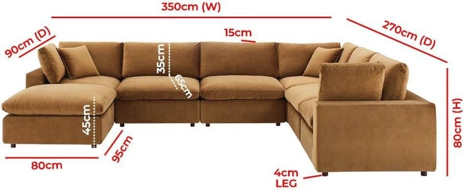 Fabric Upholstered Sectional Sofa - Customizable Sectional Sofa for Living Room, Premium Upholstery, L-Shape Design - Image 2