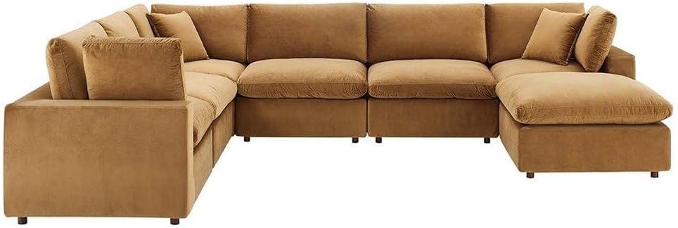 Fabric Upholstered Sectional Sofa - Customizable Sectional Sofa for Living Room, Premium Upholstery, L-Shape Design - Image 4