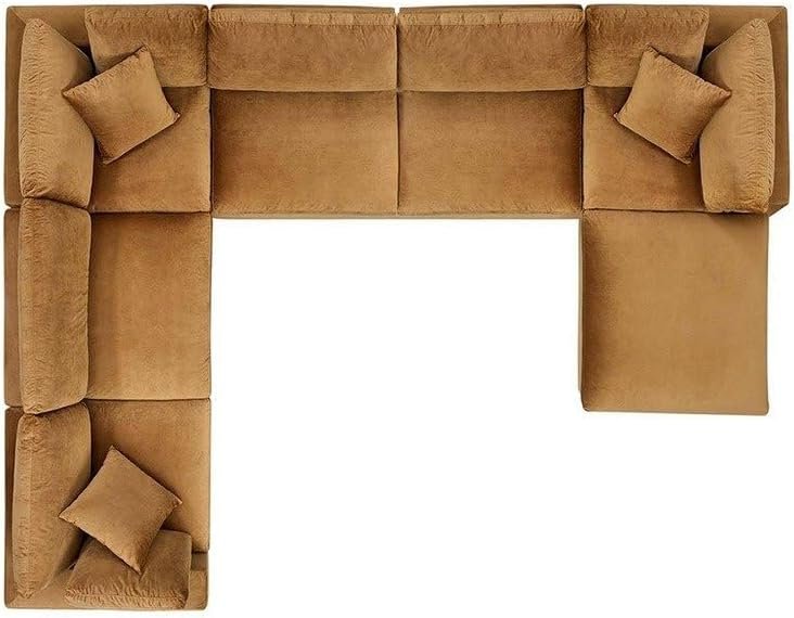 Fabric Upholstered Sectional Sofa - Customizable Sectional Sofa for Living Room, Premium Upholstery, L-Shape Design - Image 7