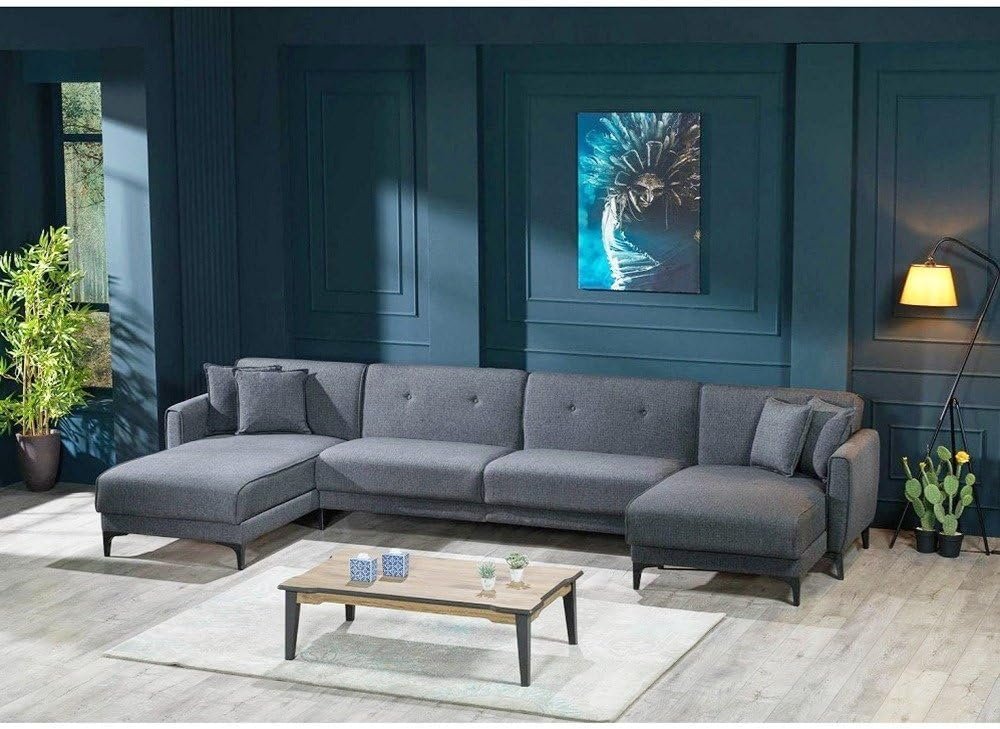 Lifestyla Pratica 3 and U-Shaped Sectional Sofa - Customizable Sectional Sofa for Living Room, Premium Upholstery, L-Shape Design - Image 3