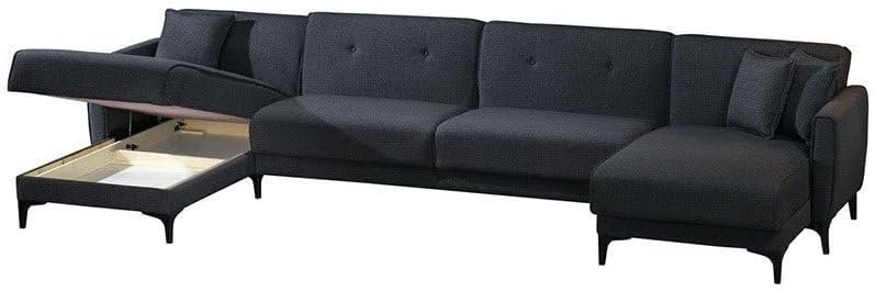 Lifestyla Pratica 3 and U-Shaped Sectional Sofa - Customizable Sectional Sofa for Living Room, Premium Upholstery, L-Shape Design - Image 4