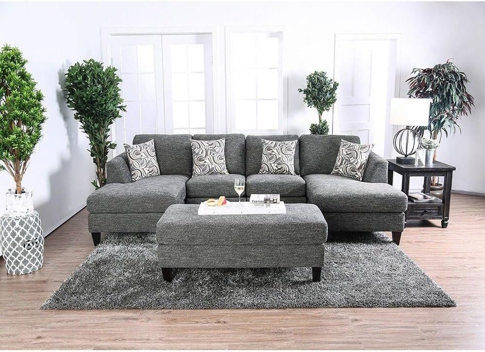 Fabric Modular 5-Seater Sectional Sofa Bed - Customizable Sectional Sofa for Living Room, Premium Upholstery, L-Shape Design - Image 4