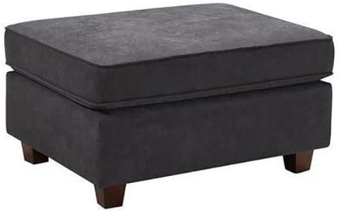 Gray Woven 6-Seater Modular Sectional Sofa with Ottoman - Customizable Sectional Sofa for Living Room, Premium Upholstery, L-Shape Design - Image 8