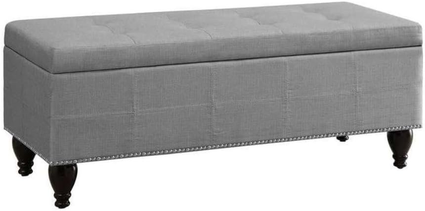 Bunlap Upholstered Storage Bench - Upholstered Ottoman or Bench, Multi-Purpose Seating for Living Room or Bedroom - Image 6