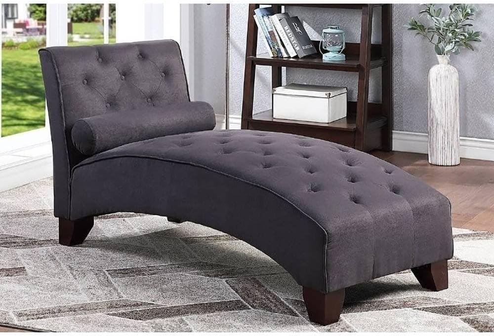 Arched Frame Accent Tufting Chaise Lounge - Elegant Upholstered Chaise Lounge Chair, Custom Design for Living or Bedroom - Image 2