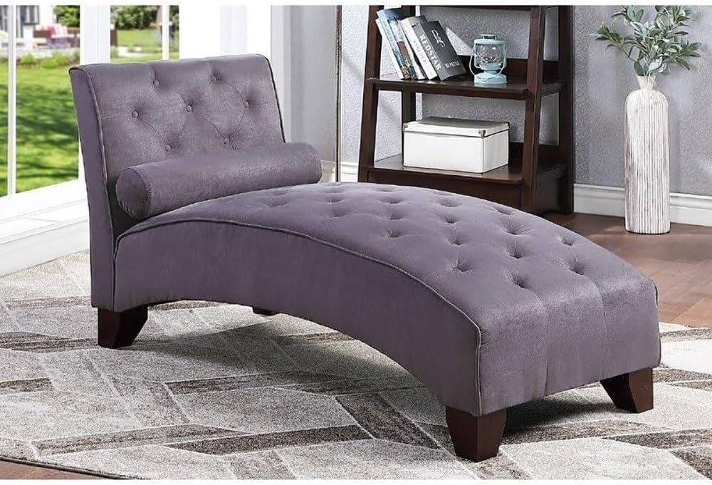Arched Frame Accent Tufting Chaise Lounge - Elegant Upholstered Chaise Lounge Chair, Custom Design for Living or Bedroom - Image 4