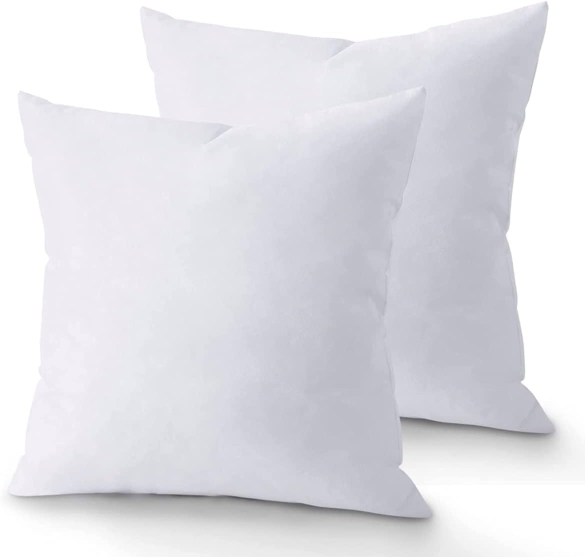 KUSTOMDECO Outlet Set of 2 – 100% Polyester Premium Quality Hotel Throw Cushion Inserts, Soft & Lightweight Decorative Pillow Fillers for Sofa, Couch, Bed, and Living Room Use (50x50 cm)