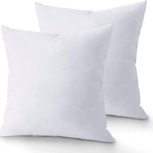 KUSTOMDECO Outlet Set of 8 – 100% Polyester Premium Quality Hotel Throw Cushion Inserts, Soft & Lightweight Decorative Pillow Fillers for Sofa, Couch, Bed, and Living Room Use (60x60 cm)