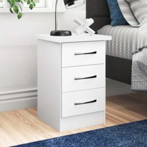 Cascio Manufactured Wood Side Table - Modern Nightstand with Storage, Ideal for Bedside Organization