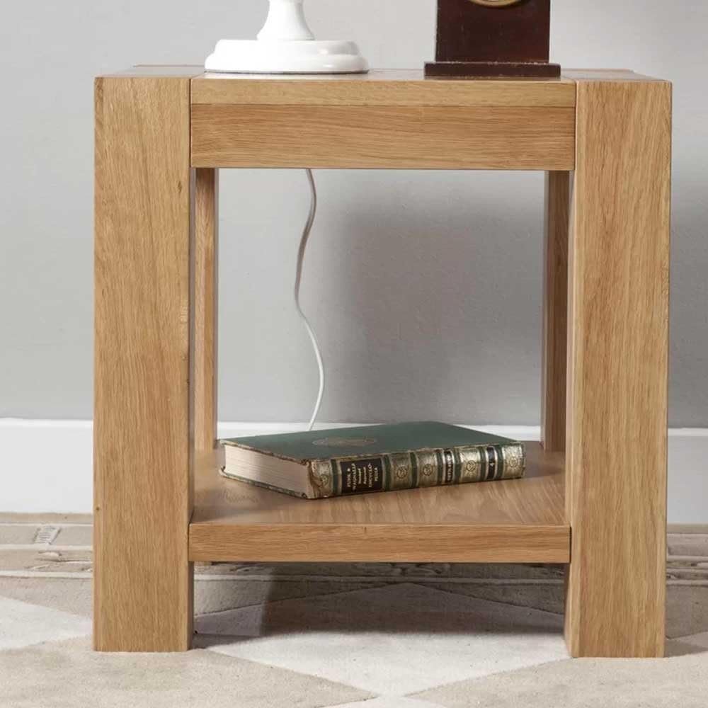 Monchique Oak Side Table - Compact End Table for Bedside or Sofa, Stylish & Functional Design - Image 5