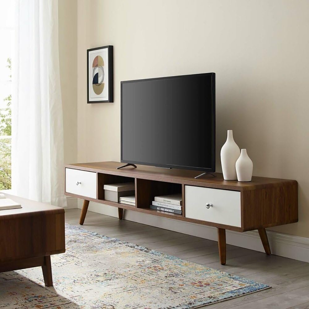 Wightman TV Stand from Kustom Deco Furniture - Wall-Mounted or Freestanding TV Unit with Storage, Includes Home Installation