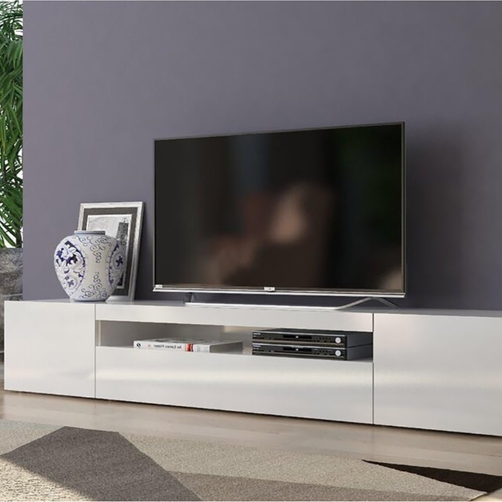 Cribbs TV Stand for TVs up to 88" - Wall-Mounted or Freestanding TV Unit with Storage, Includes Home Installation - Image 2