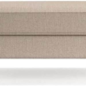 Kustom Deco Keely Ottoman and a Half - Upholstered Ottoman or Bench, Multi-Purpose Seating for Living Room or Bedroom