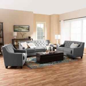 Zen Premium Polyester Sofa - Custom Upholstered Sofa for Living Room, Elegant Design with Premium Comfort