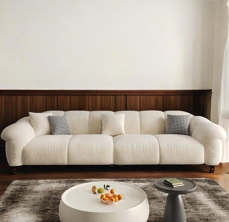 Tuxedo Boucle Fabric Sofa Set - Custom Upholstered Sofa for Living Room, Elegant Design with Premium Comfort - Image 2