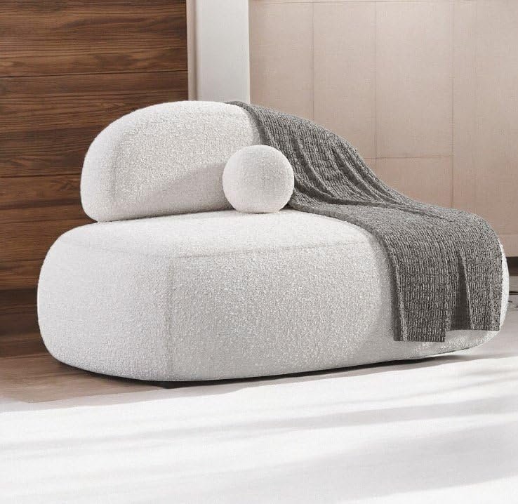 Canapac Boucle Fabric Comfy Sofa - Custom Upholstered Sofa for Living Room, Elegant Design with Premium Comfort