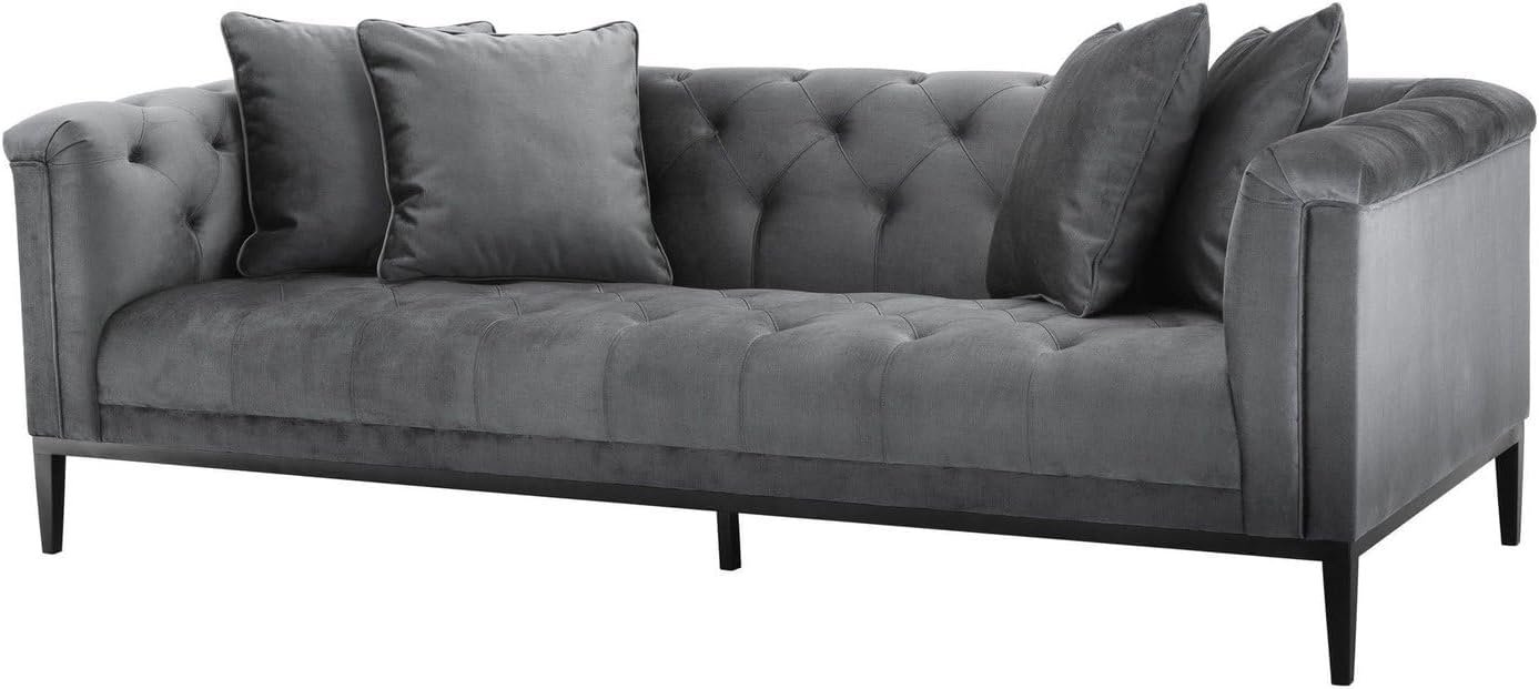Sofa Cesare Granite Grey - Custom Upholstered Sofa for Living Room, Elegant Design with Premium Comfort